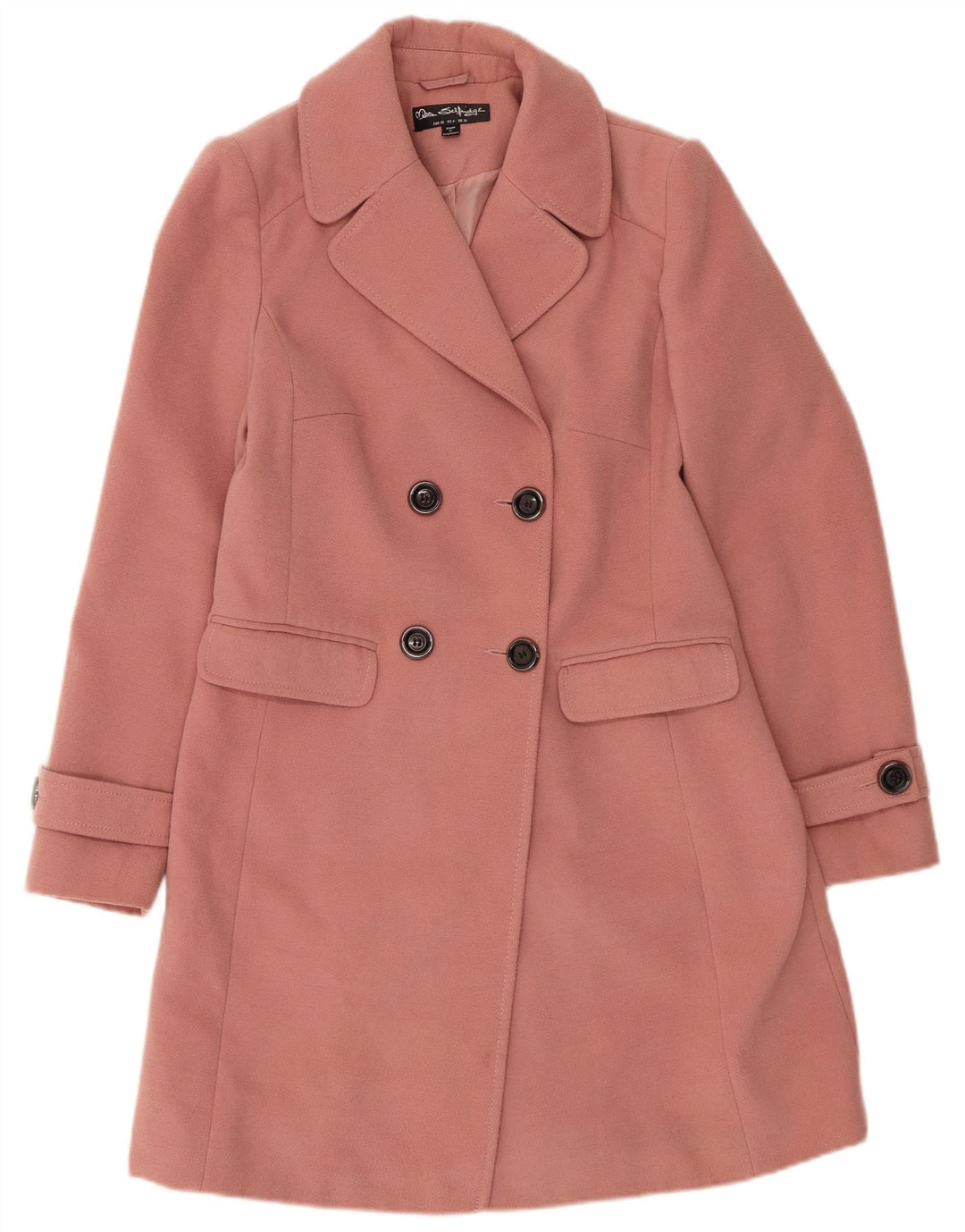 Sobretudo feminino Miss Selfridge UK 10 poliéster rosa pequeno