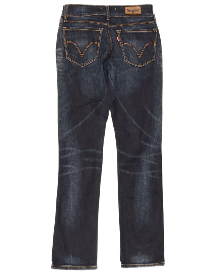 Calça jeans feminina Levi's 470 Straight W30 L33 azul marinho