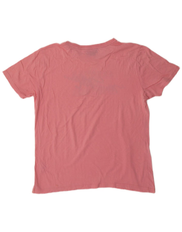 Camiseta feminina gráfica MARLBORO CLASSICS UK 16 grande algodão rosa