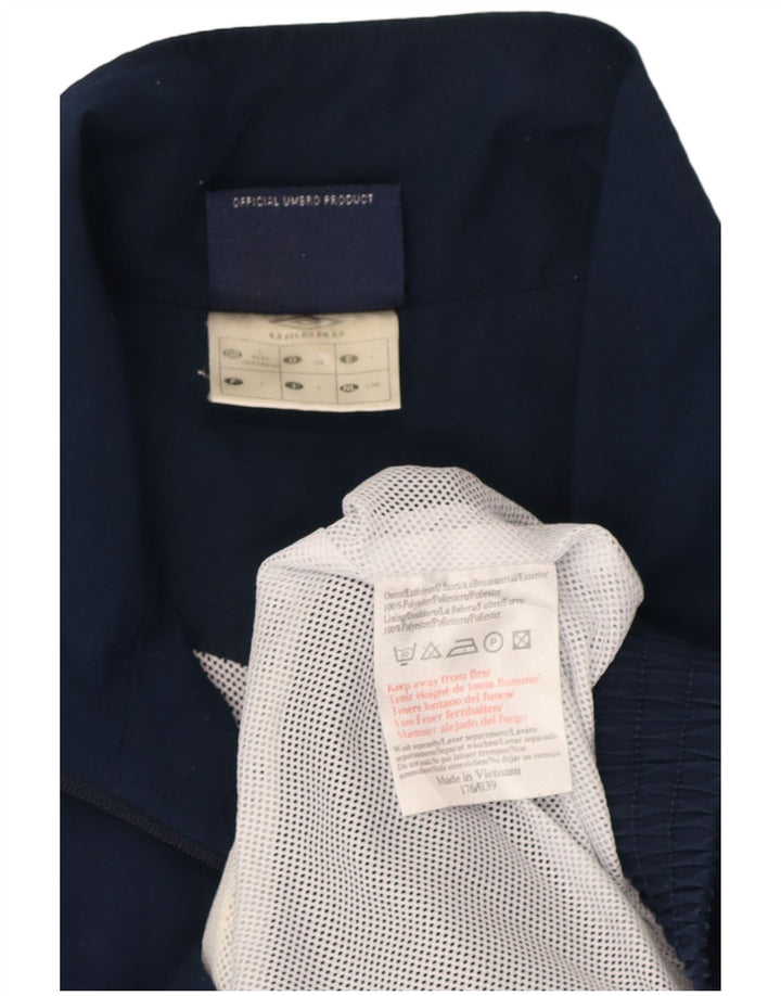 Jaqueta masculina de agasalho Umbro grande poliéster azul marinho
