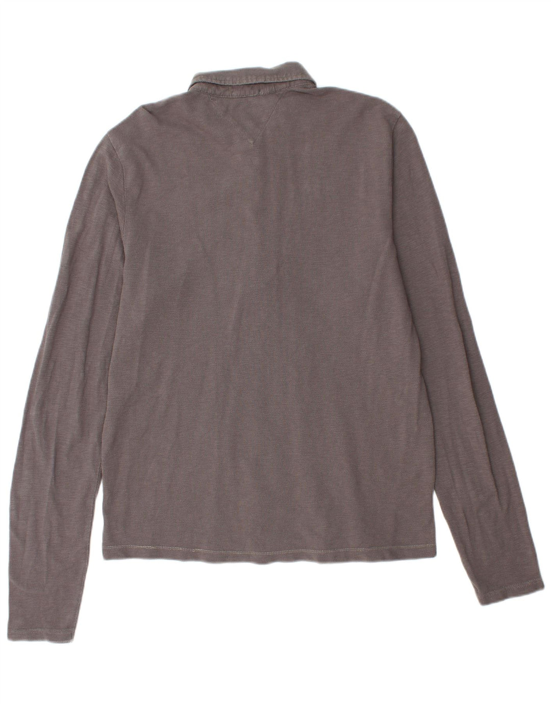 Camisa polo masculina TOMMY HILFIGER de manga comprida XL cinza