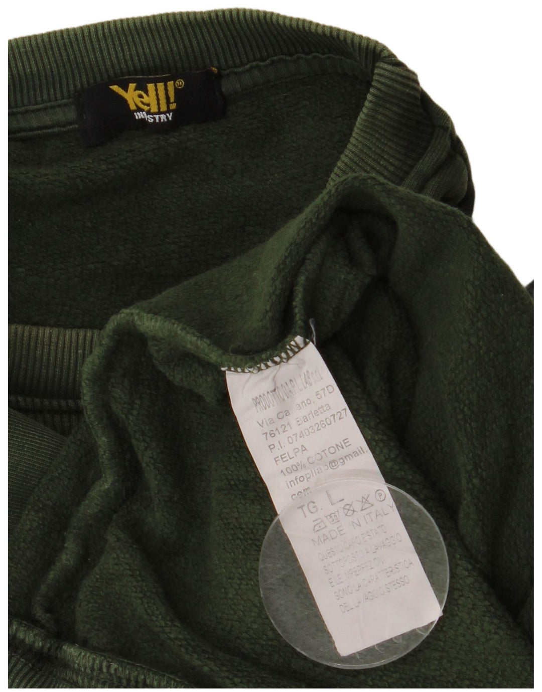 Gritar! Moletom masculino Jumper grande algodão verde