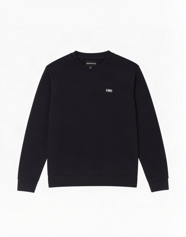 Moletom Emporio Armani Meninos 11-12 Anos Azul Marinho Algodão
