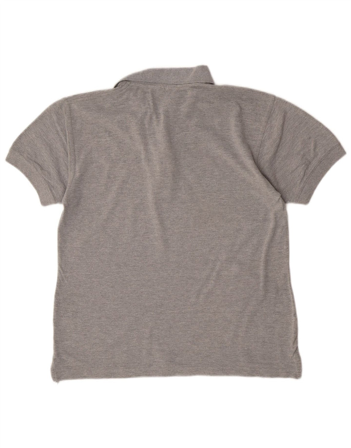 Camisa polo masculina Reebok algodão cinza médio