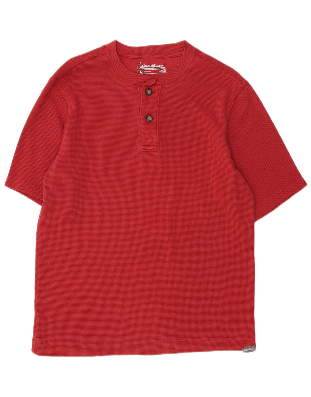 Camiseta masculina EDDIE BAUER de algodão vermelho médio