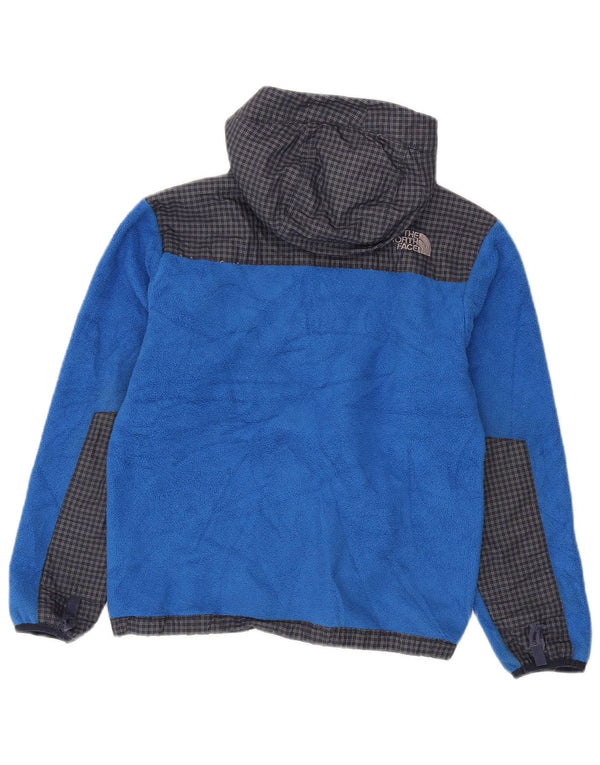 Jaqueta The North Face Boys com capuz de lã 10-11 anos médio xadrez azul
