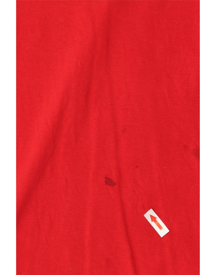 Camiseta masculina LACOSTE tamanho superior 7 2XL algodão vermelho