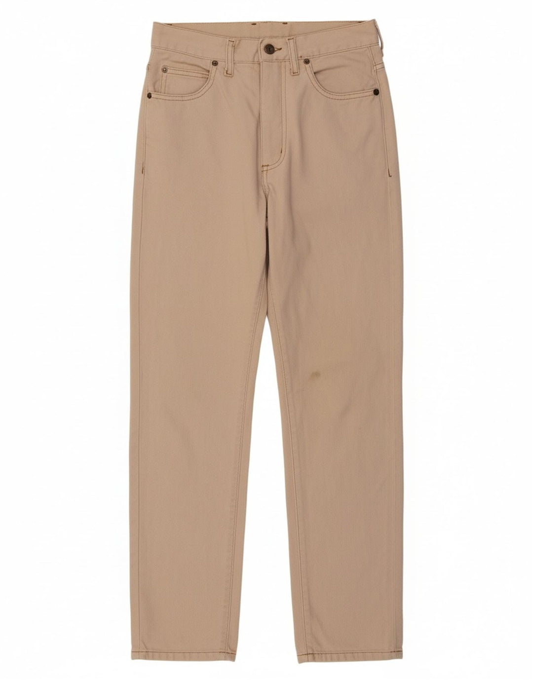 Calça feminina casual cônica GUESS W26 L28 algodão bege