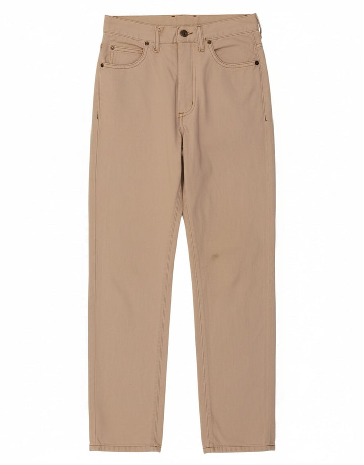 Calça feminina casual cônica GUESS W26 L28 algodão bege