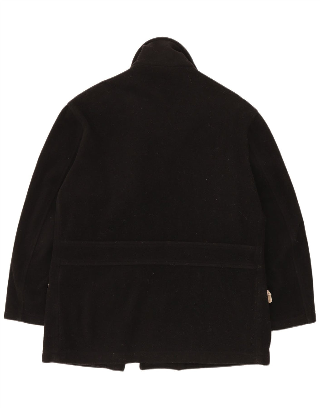 Murphy & Nye Casaco feminino oversized ervilha Reino Unido 14 lã preta média