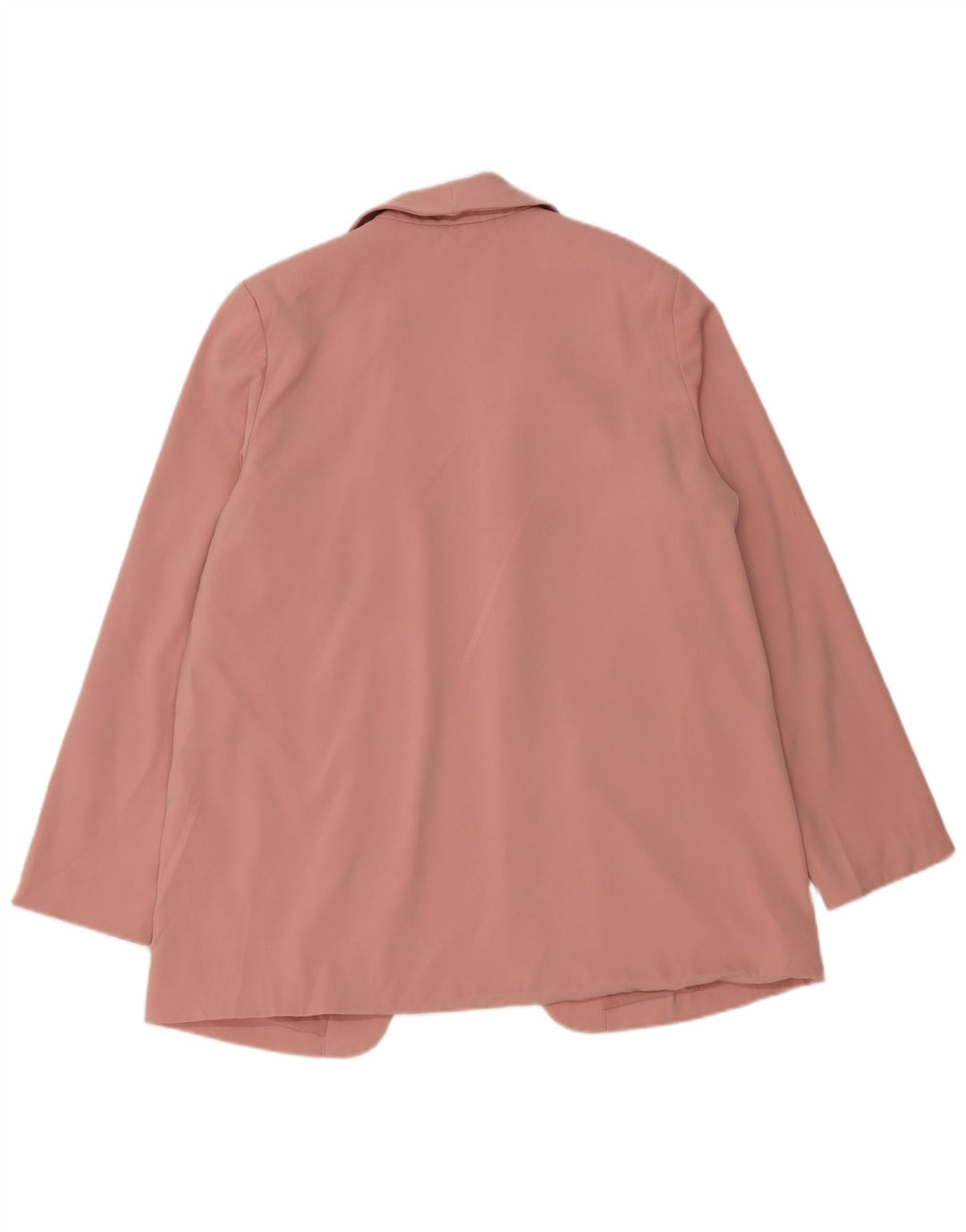 Jaqueta Blazer aberta feminina Marks & Spencer Reino Unido 14 grande poliéster rosa