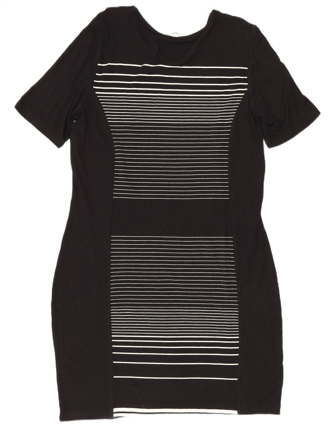 Vestido bainha feminino Marks & Spencer Reino Unido 14 listrado preto médio