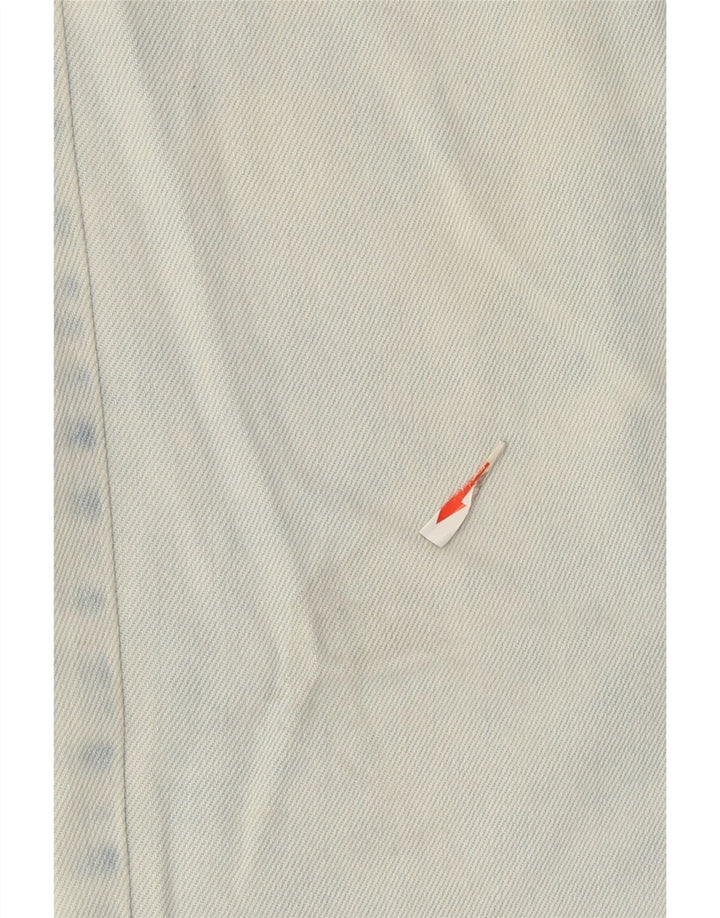Calça jeans reta masculina Cavalli grande W34 L29 algodão azul