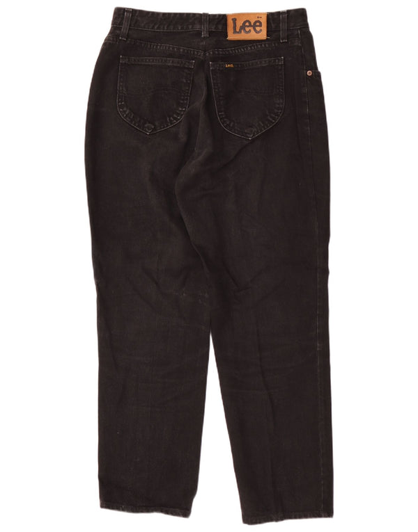 Lee Mens Tapered Jeans W36 L31 Algodão Preto