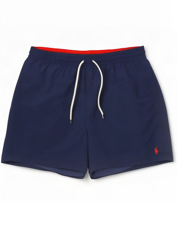 Shorts de natação masculino Polo Ralph Lauren XL azul marinho poliéster