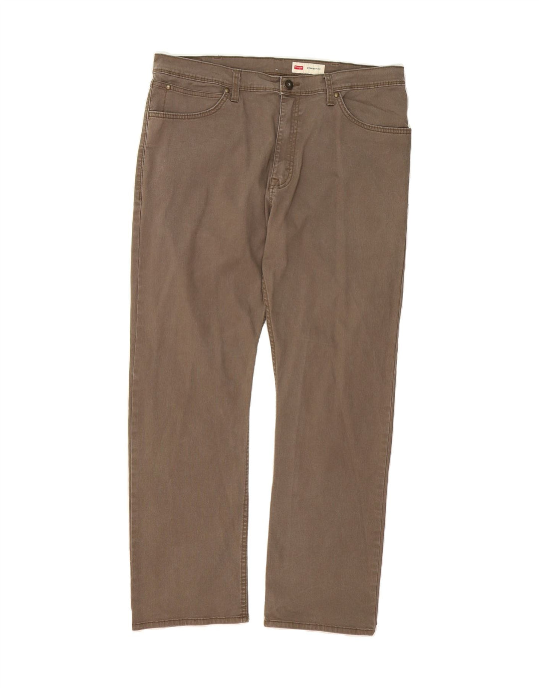 WRANGLER Mens Straight Casual Trousers W36 L30 Grey Cotton Vintage Wrangler and Second-Hand Wrangler from Messina Hembry 