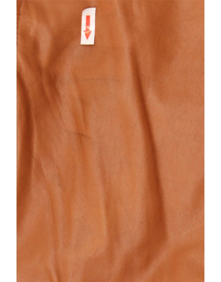 Jaqueta masculina vintage Shearling IT 48 marrom médio
