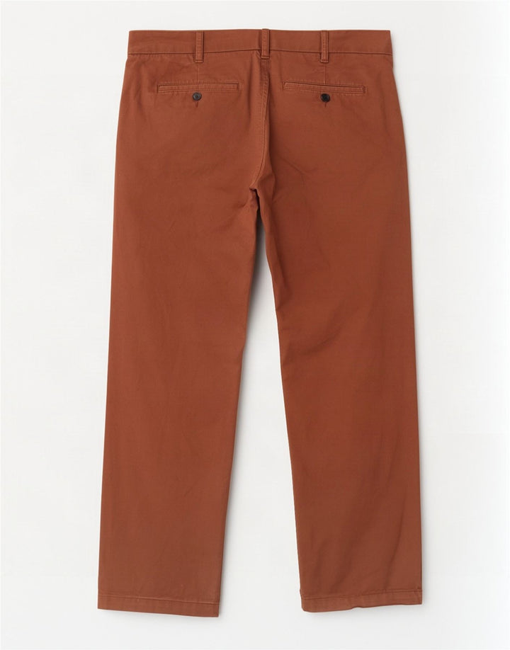 Calça chino masculina Marks & Spencer reta regular fit W40 L29 marrom