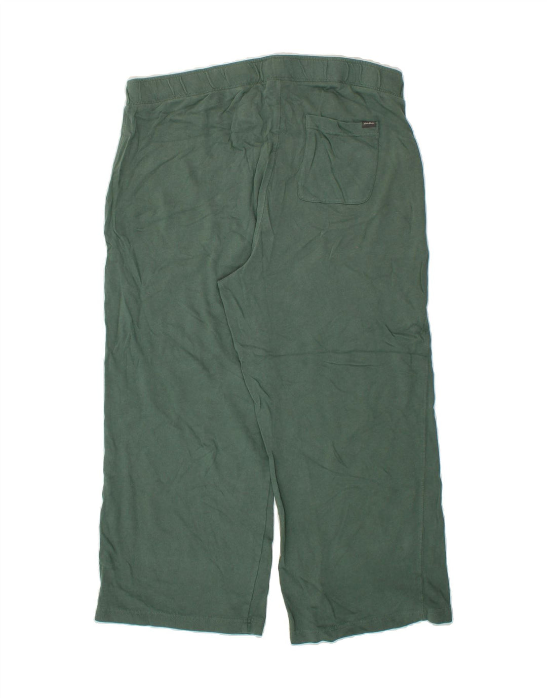 EDDIE BAUER Womens Crop Tracksuit Trousers UK 18 XL  Green Cotton Vintage Eddie Bauer and Second-Hand Eddie Bauer from Messina Hembry 
