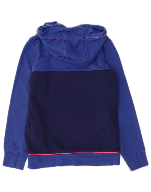 Jumper gráfico com capuz Nike Boys 5-6 anos azul médio colorblock algodão