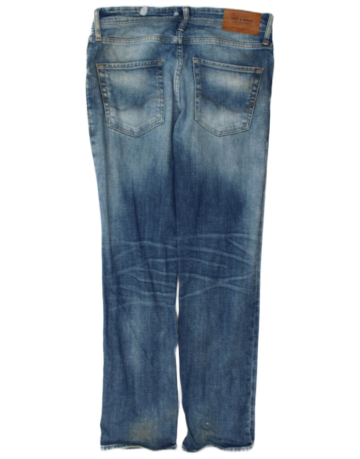 Jack & Jones Masculino GLENN Slim Jeans W30 L30 Azul Algodão