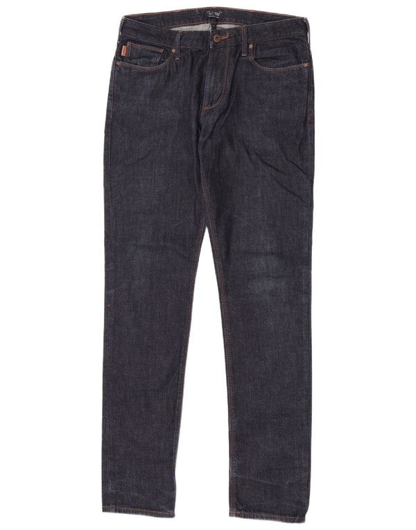 Armani Mens Slim Jeans W31 L33 Azul Marinho Algodão