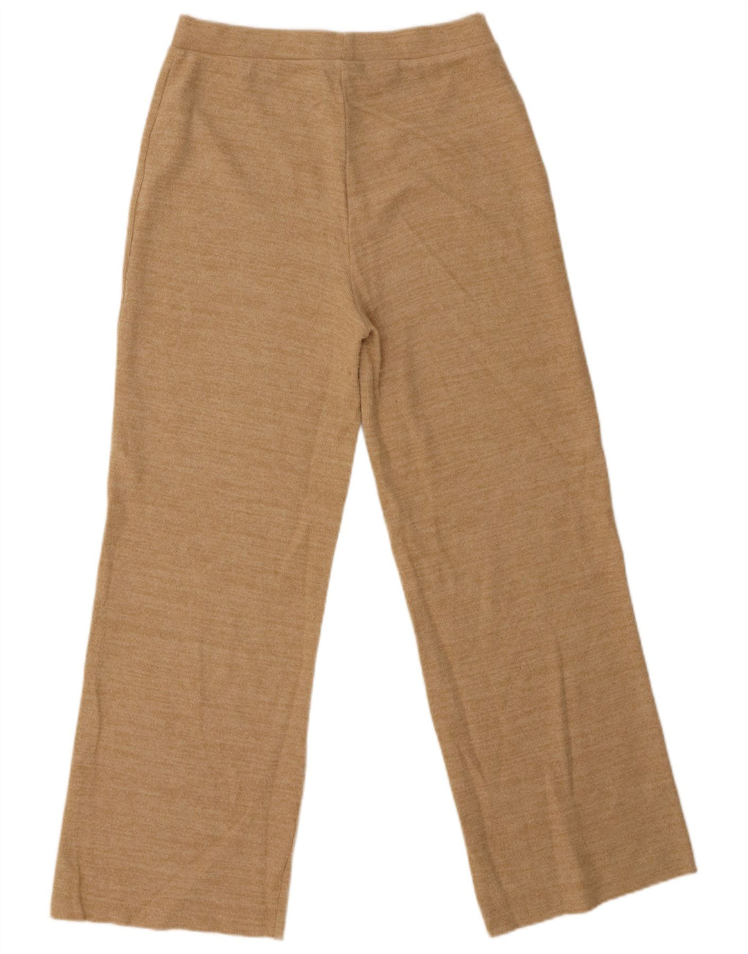 Calça de treino feminina Zara UK 12 algodão bege médio