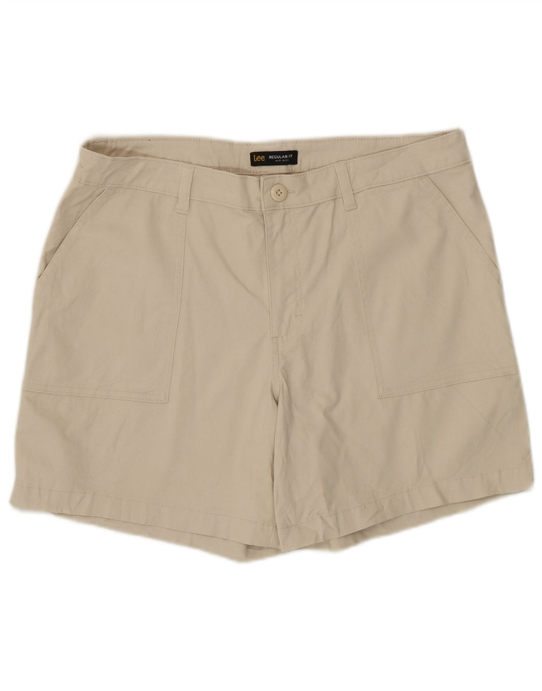LEE Shorts Chino Feminino US 16 XL W36 Algodão Bege