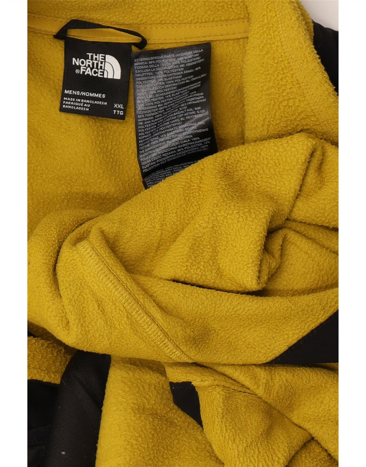 Jaqueta de lã masculina THE NORTH FACE UK 44 2XL poliéster amarelo colorblock