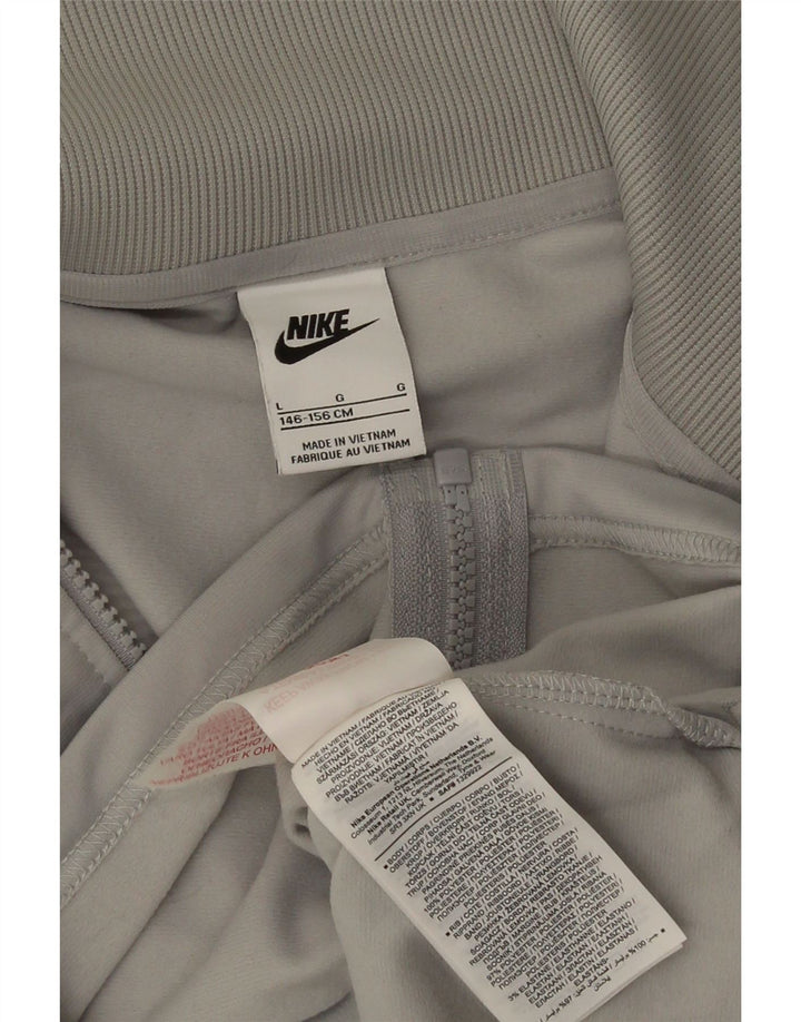 Jaqueta Nike Girls Crop Tracksuit 12-13 anos grande cinza poliéster