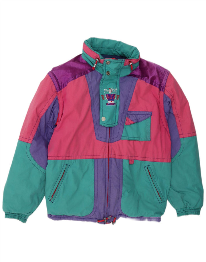 Jaqueta acolchoada masculina MC Kee UK 38 bloco colorido médio multicolorido