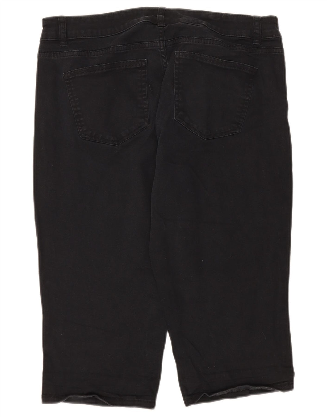 Bermuda feminina CHAPS US 12 grande W34 algodão preto