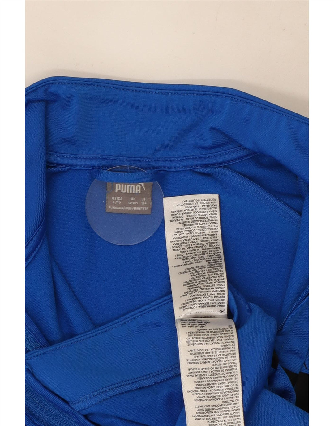 Jaqueta Puma Boys Graphic Tracksuit Top 13-14 anos Azul Colorblock