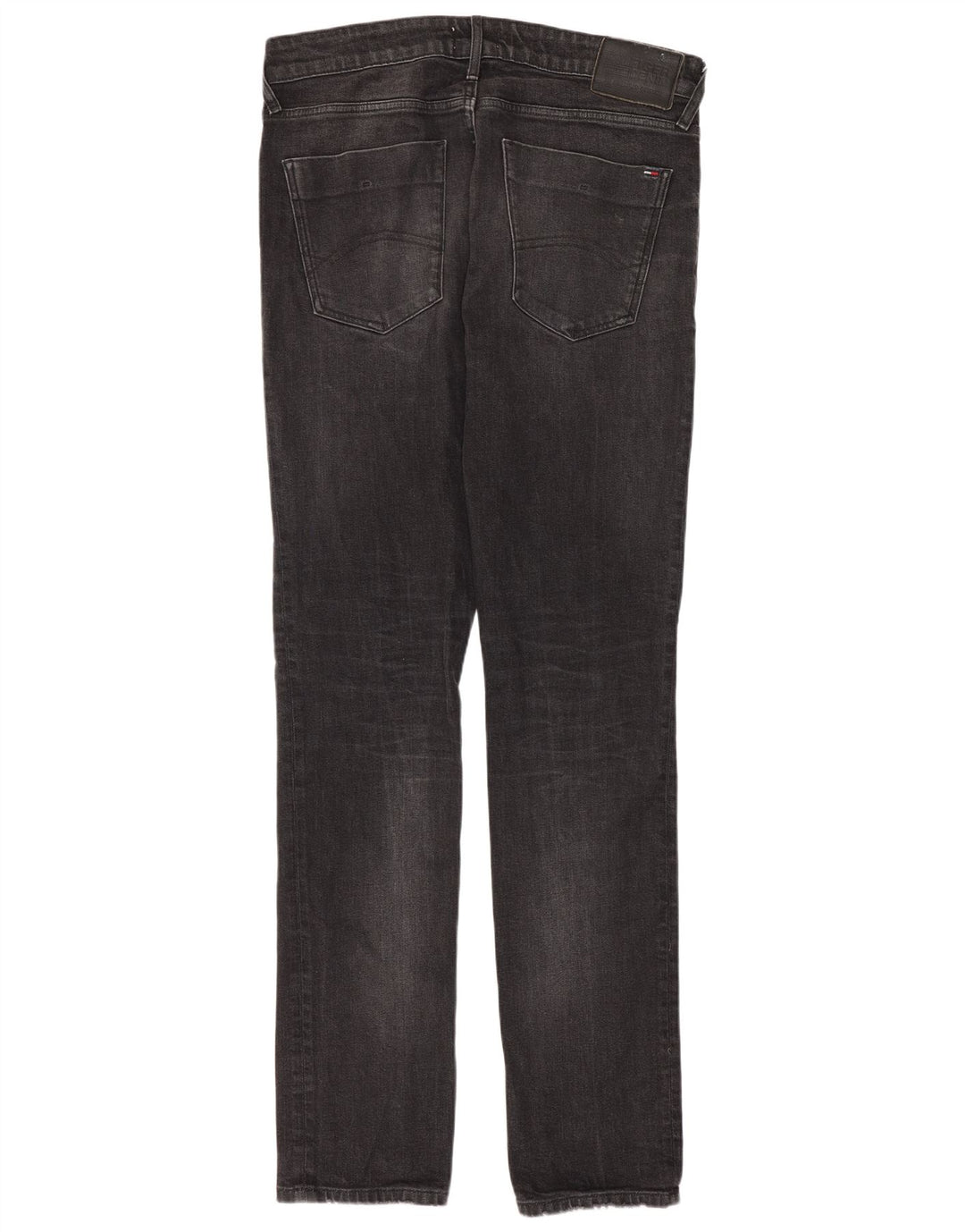 Tommy Hilfiger Masculino Slim Jeans W33 L34 Cinza Algodão