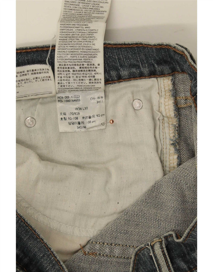 Calça jeans reta masculina Levi's W36 L27 azul