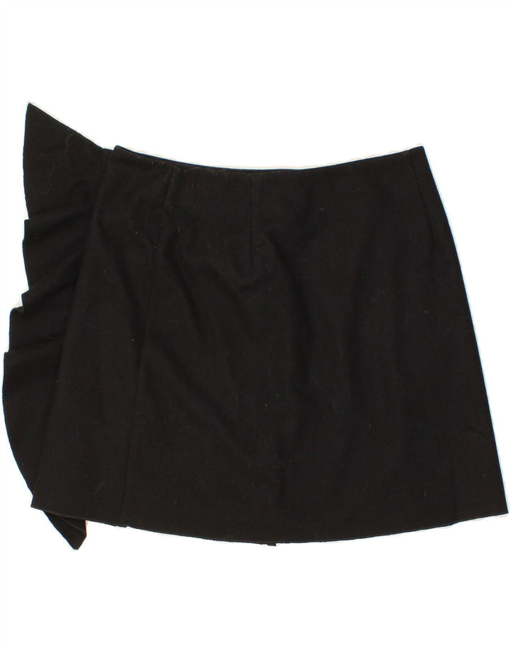 BENETTON Womens Mini Skirt IT 46 Large W32  Black Wool Vintage Benetton and Second-Hand Benetton from Messina Hembry 