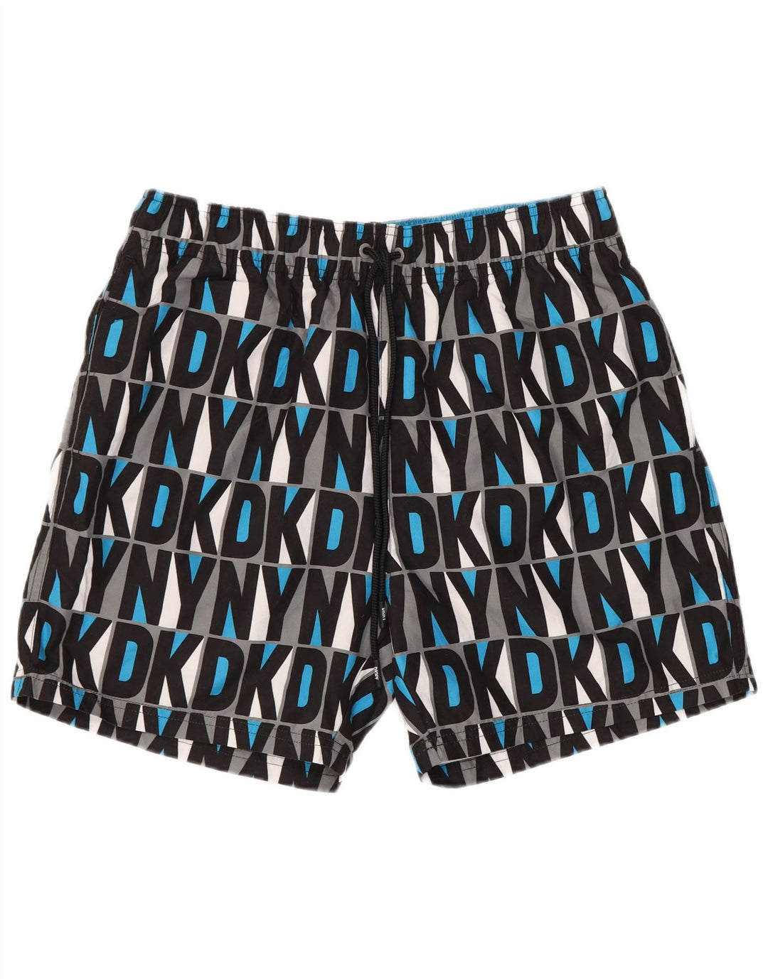 Shorts de natação masculino Dkny gráfico médio poliéster multicolorido