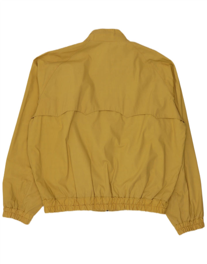 Jaqueta bomber masculina vintage UK 42 XL poliéster amarelo