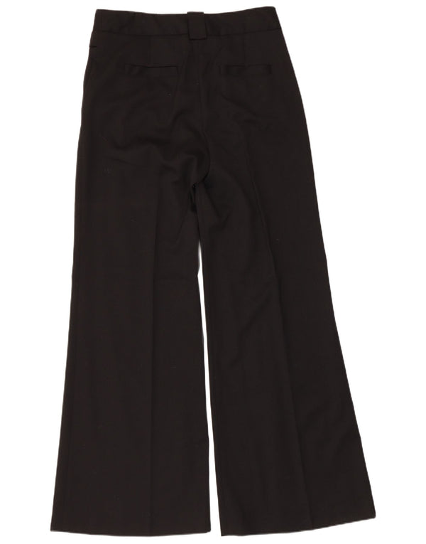 Calça Chino Feminina Zara Flare EU 40 Médio W30 L32 Preta