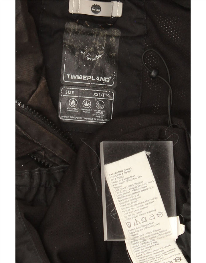 Jaqueta corta-vento masculina Timberland UK 44 2XL algodão preto