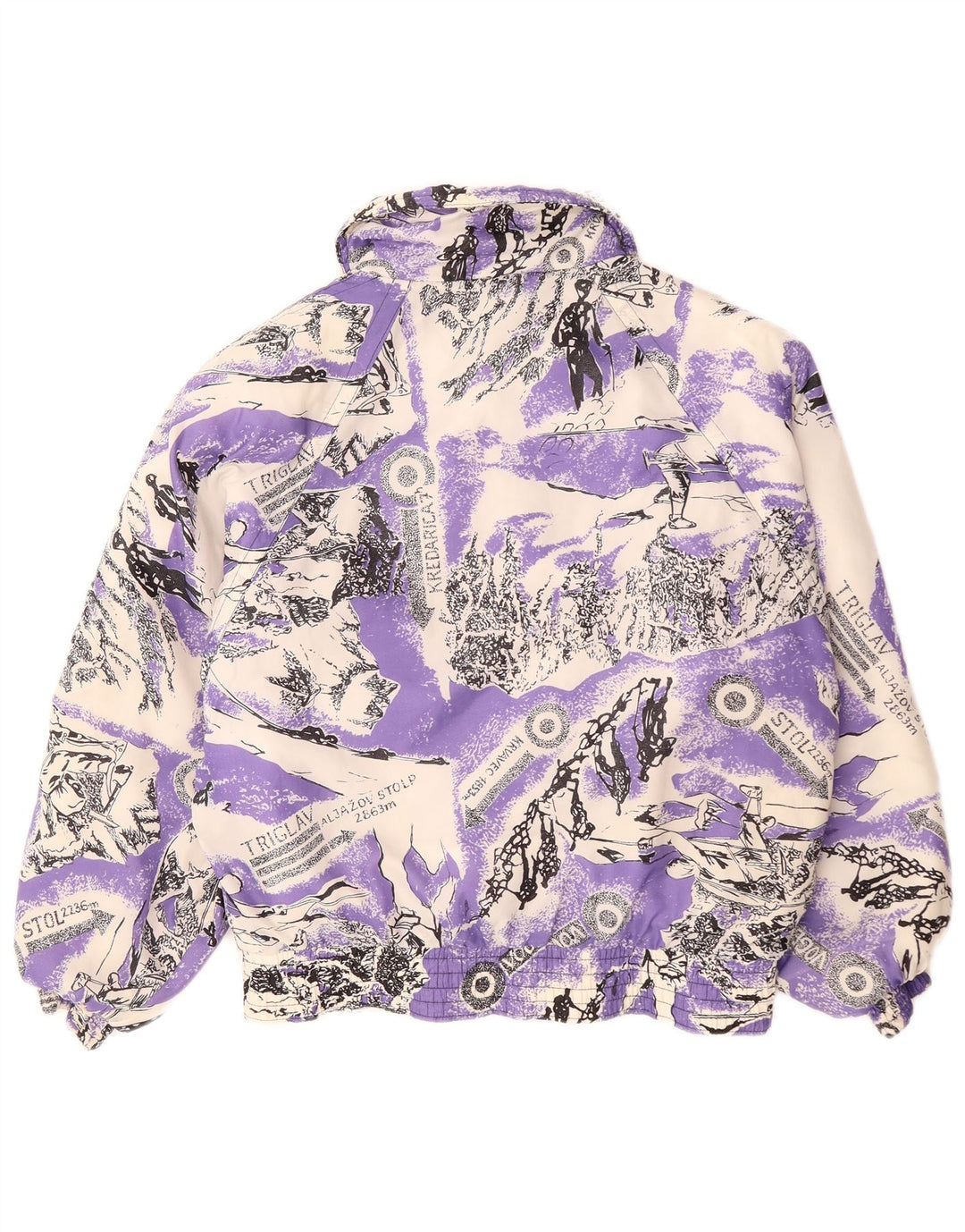 Jaqueta de esqui feminina YASSA UK 18 XL roxo colorblock