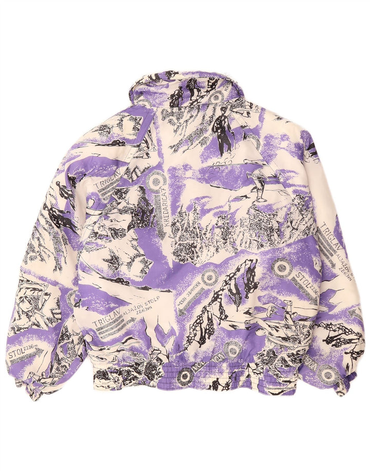 Jaqueta de esqui feminina YASSA UK 18 XL roxo colorblock