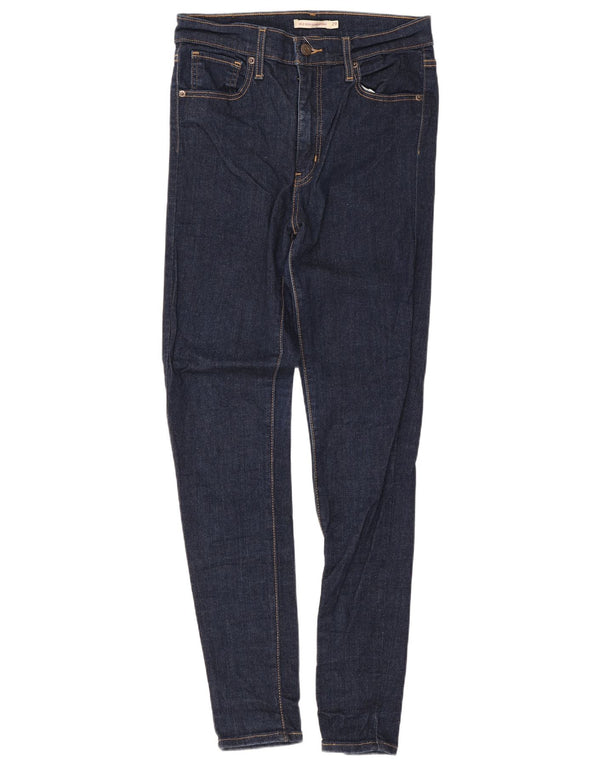 Calça jeans feminina Levi's Mile High Super Skinny W29 L30 azul marinho algodão