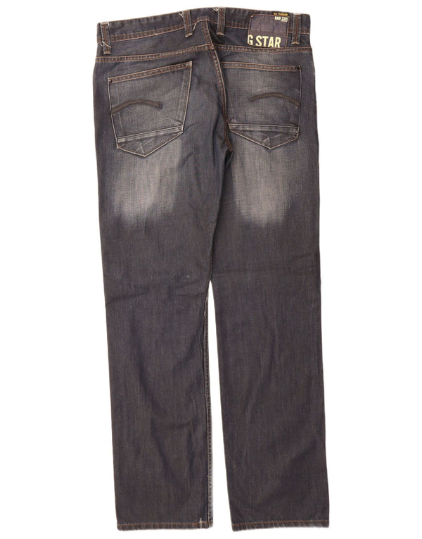 Jeans retos masculinos G-Star W36 L34 algodão azul marinho