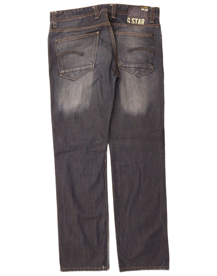 Jeans retos masculinos G-Star W36 L34 algodão azul marinho