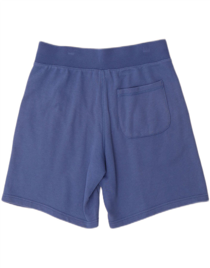 Shorts esportivos masculinos Champion médio azul algodão