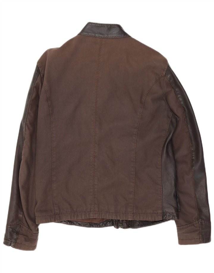 Jaqueta masculina de couro Jey Coleman IT 50 grande couro marrom