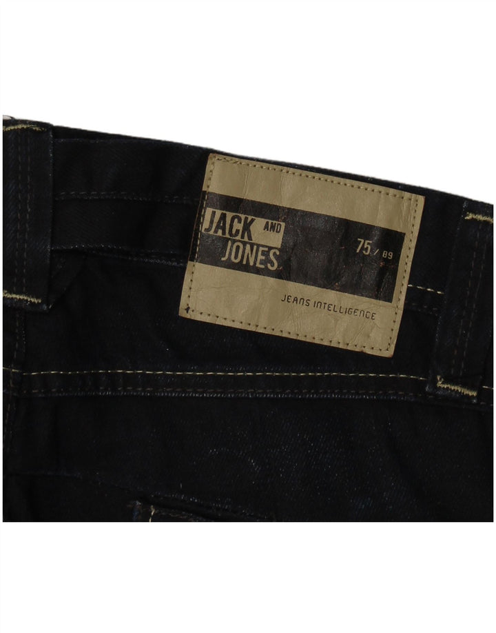 Jack & Jones Mens Graphic Straight Jeans W32 L34 Azul Marinho