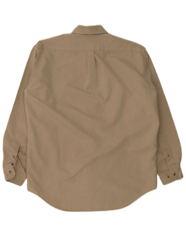Camisa masculina Marlboro Classics algodão bege médio