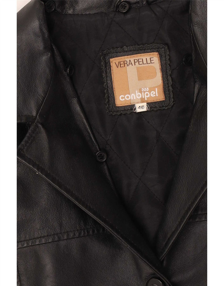 Jaqueta de couro feminina Conbipel IT 48 XL couro preto